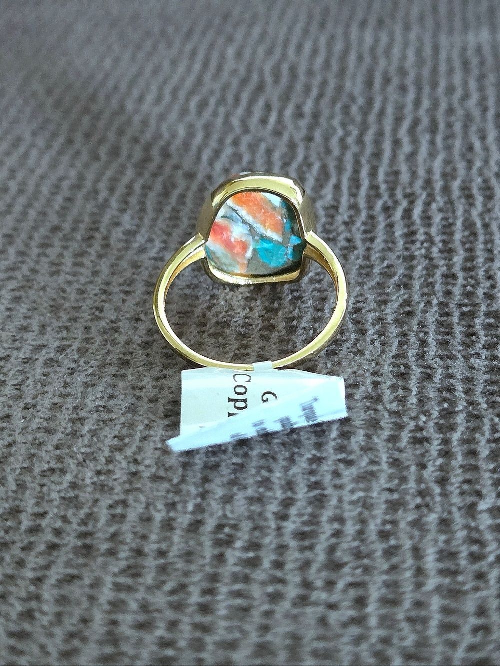 Shivam Misshapened Copper Turquoise Ring💍 - NWT - Picture 13 of 16